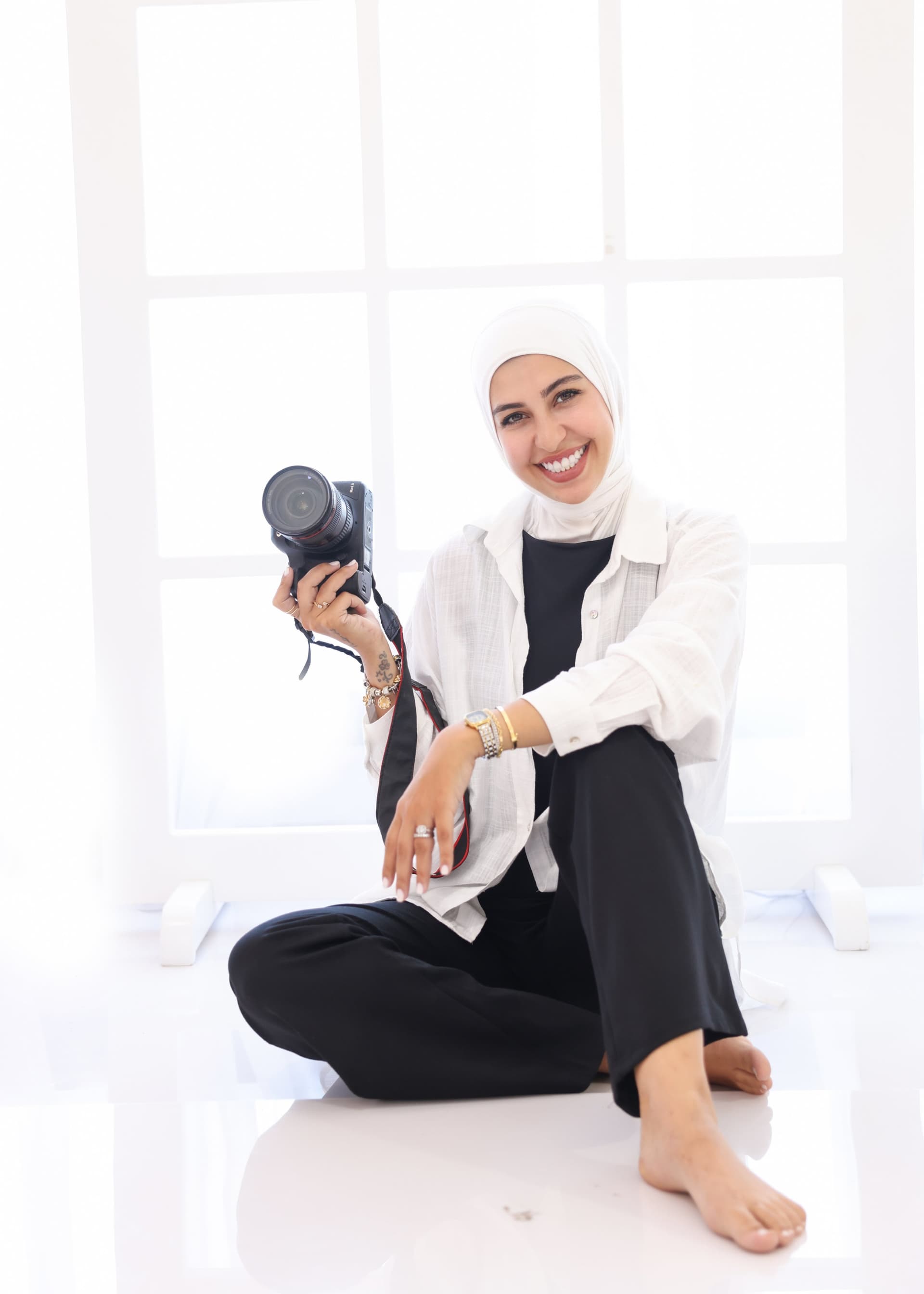 Nour Berro with camera