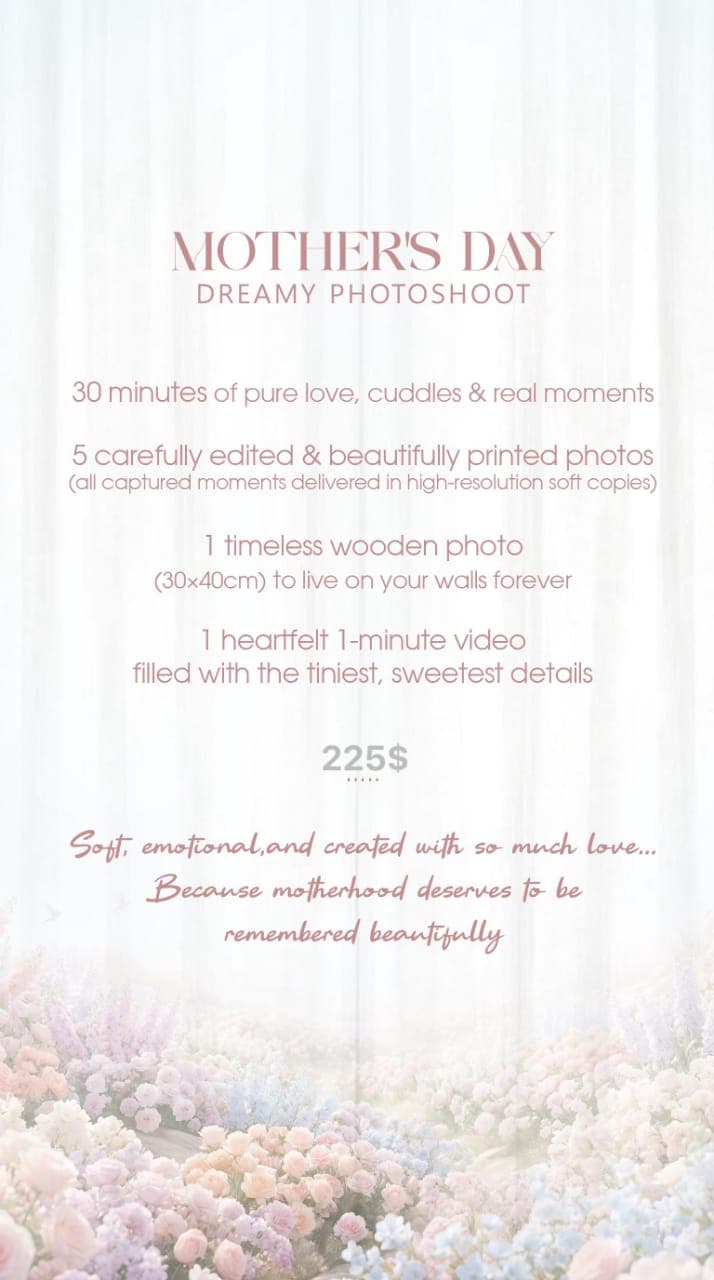 Mother's Day Dreamy Photoshoot